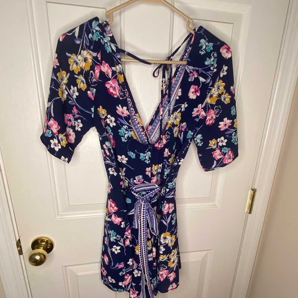 Floral print romper